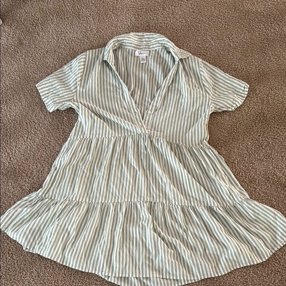 Japna Green Tiered Maxi Sundress